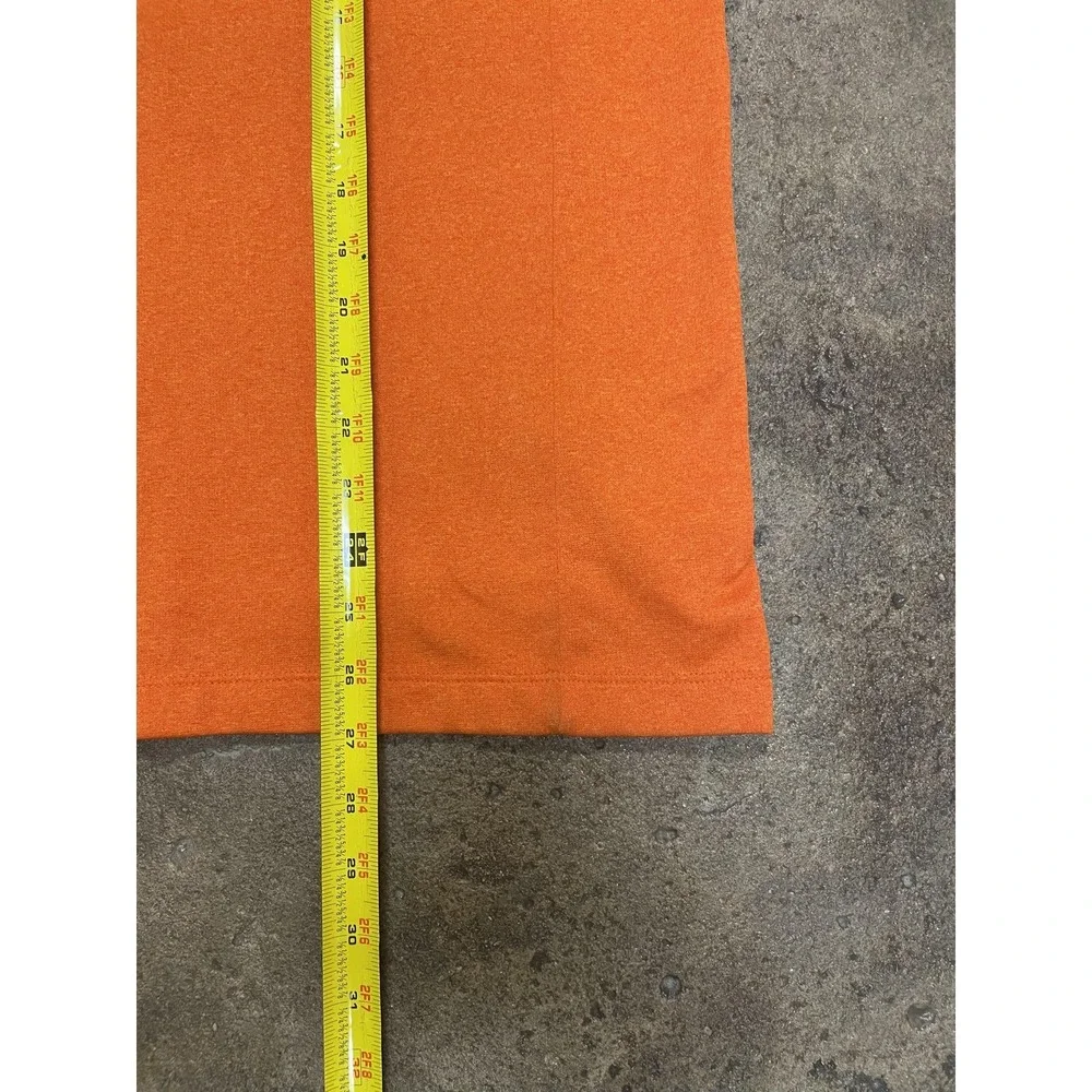 The‎ North Face Pullover Mens Medium Orange 1/4 Zip Fleece Mock Neck Hiking